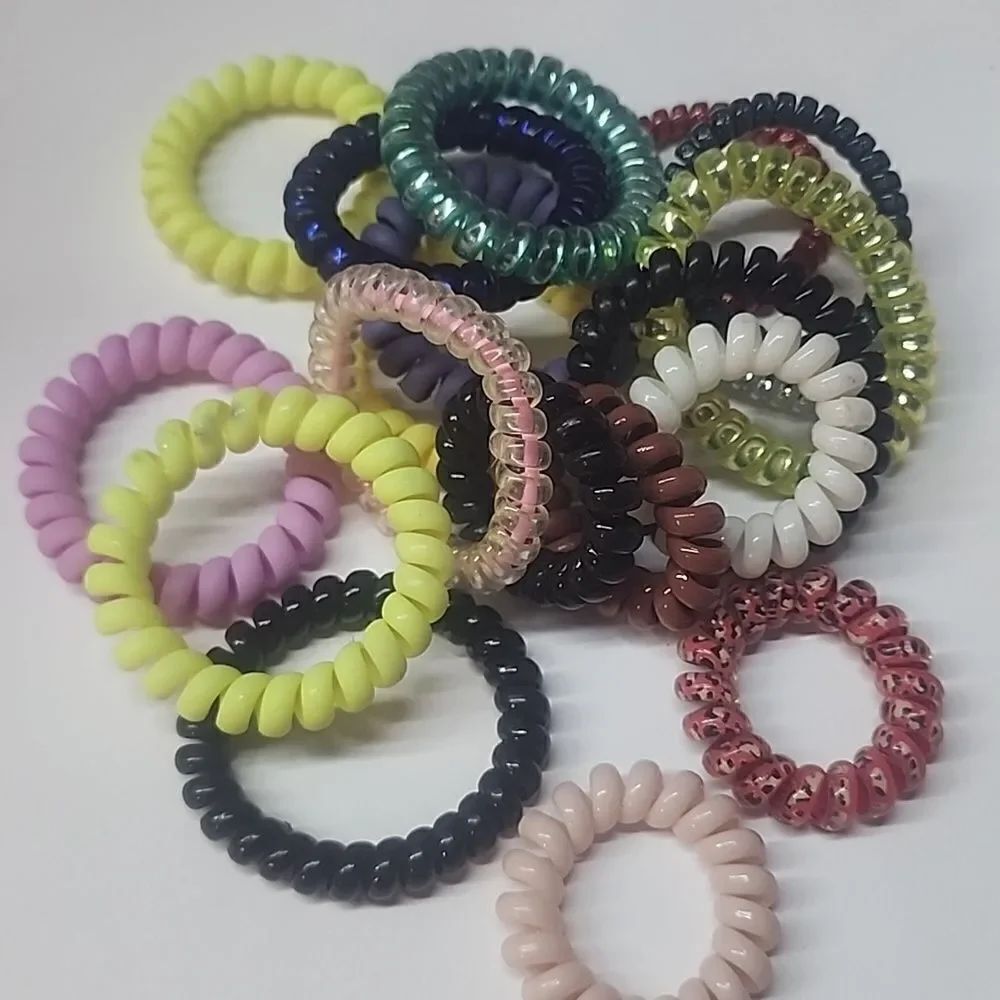 Spiral Hair Ties Lot of 19